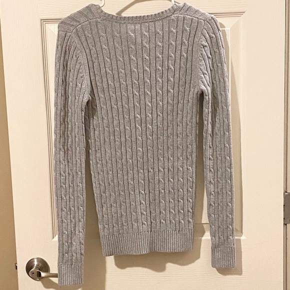 Crew Clothing Co Gray Cable Knit Sweater NWT - Picture 4 of 6